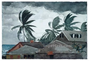 Huracán Bahamas Winslow Homer acuarela Pinturas al óleo